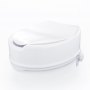 VEVOR Toilet Seat Riser, 136 kg Weight Capacity, with Toilet Seat & Double Button, for Seniors, Disabled Patients, Pregnant Women, Medical Professionals, White, Universal Toilet Seat Riser