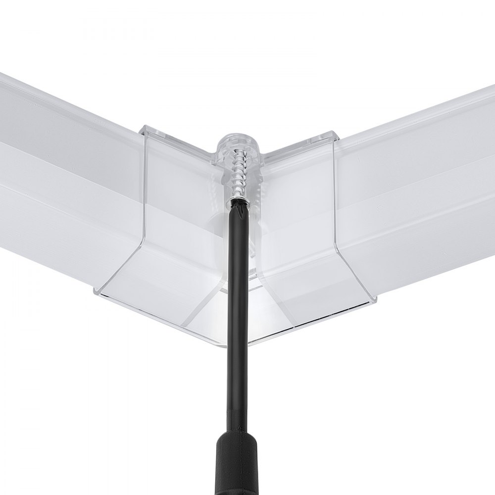 VEVOR Lámpara de Techo LED Hexagonal 456 W 54.720 lm 6500 K 14 Rejillas, Material de PC, Iluminación Brillante y Uniforme, 2 Opciones de Instalación, para Garaje, Almacén, Taller, Tienda, Gimnasio