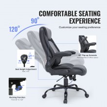 VEVOR Silla de oficina ejecutiva Cómoda silla de oficina Soporte lumbar