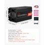 VEVOR Inversor de Corriente 4000 W, Inversor de Onda Sinusoidal Pura de 12 V CC a 230 V CA, Cargador Solar para Coche con Pantalla LCD, Control Remoto, 2 Puertos USB, 2 Salidas de CA, Puerto Tipo C