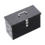 VEVOR Caja de Herramientas de Aluminio Resistente a Caja de Camioneta, con Diseño a Rayas, Asa Lateral y Superior, para Remolque, Camioneta, Autocaravana, 406 x 190 x 254 mm, Negro, Carga 20 kg