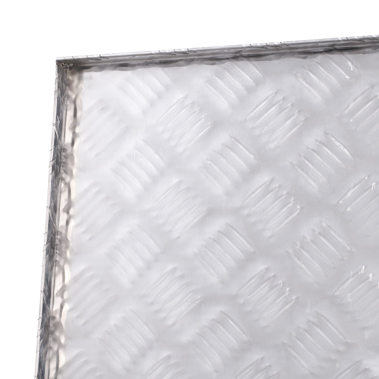 VEVOR Caja de Herramientas de Aluminio Resistente para Caja de Camioneta, con Diseño de Rayas, Asa Lateral y Llaves Seguridad, para Remolque, Camión, Autocaravana, 762 x 330,2 x 243,84 mm, Plata