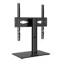 VEVOR TV Stand with Wheels, Universal, Height Adjustable 615-670 mm, 75 x 75 mm, 400 x 400 mm, 41 kg Load Capacity, Floor Stand, Mobile Cart, TV Stand, Stable Mount, TV Table