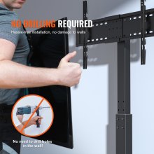 VEVOR Soporte de TV para Tamaño de Pantalla de 81,3 - 216 cm Altura Ajustable