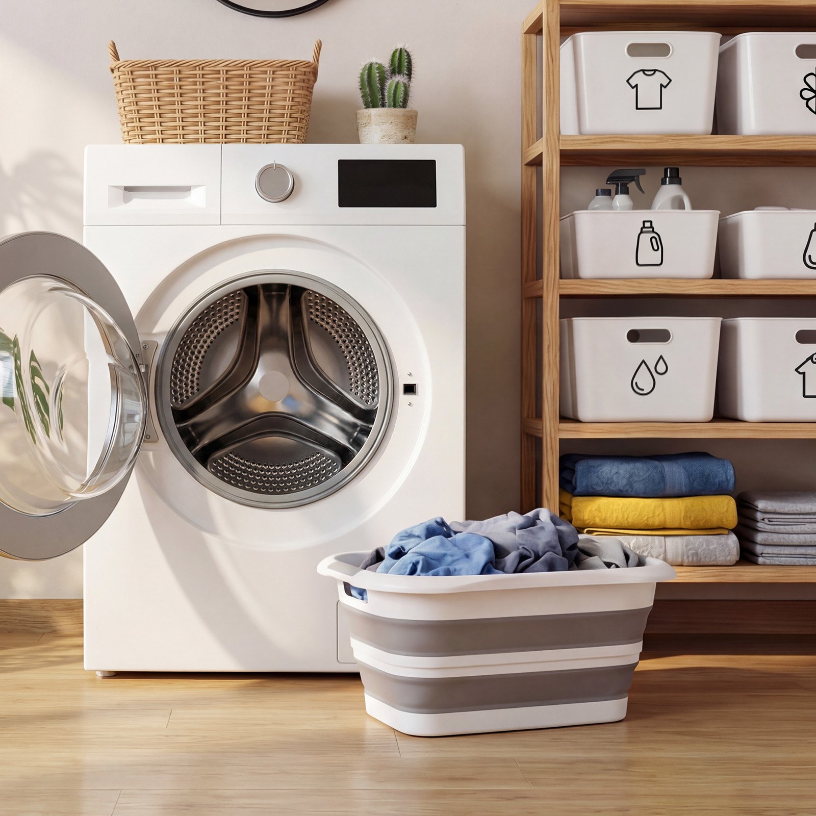 VEVOR Bañera Plegable para Perros Gatos Pequeños de 2,7 a 9 kg, Bañera Portátil para Mascotas con Desagüe Integrado, Orificio de Drenaje, Diseño Compacto que Ahorra Espacio, Uso en Interior y Exterior