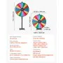 VEVOR Rueda de la Fortuna, 18 Ranuras, con Soporte, Altura Ajustable, con Borrador de Pizarra y 2 Marcadores, 6 Colores, Ideal para Fiestas, Pubs, Ferias Comerciales, Aulas, 910 x 345 x 1805 mm