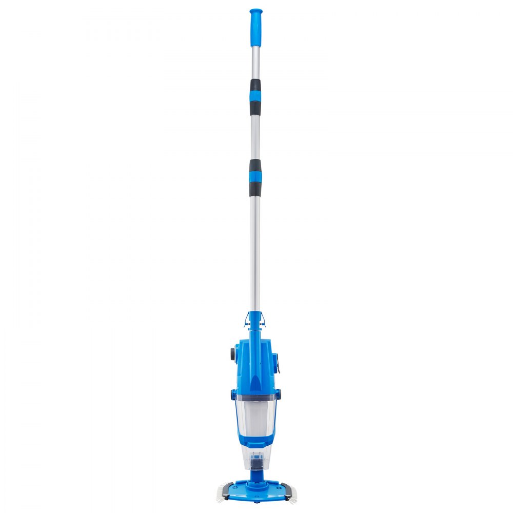 VEVOR Aspiradora de Piscina Recargable, Aspiradora de Mano Inalámbrica de 26 GPM para Jacuzzi con Poste de Extensión, para Limpieza Profunda y Succión Potente, para Piscinas Elevadas o Enterradas