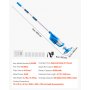 VEVOR Aspiradora de Piscina Recargable, Aspiradora de Mano Inalámbrica de 26 GPM para Jacuzzi con Poste de Extensión, para Limpieza Profunda y Succión Potente, para Piscinas Elevadas o Enterradas