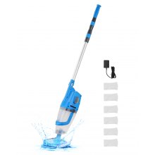 VEVOR Limpiador de Piscina Recargable Inalámbrica 26 GPM con Poste de Extensión