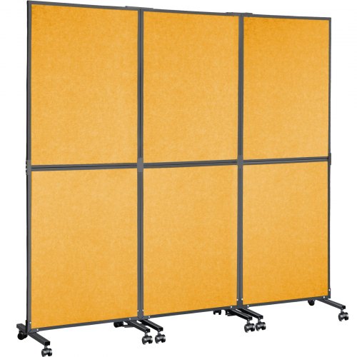 VEVOR Biombos Acústicos Divisor de Habitación Acústico 183x168cm 23kg Naranja