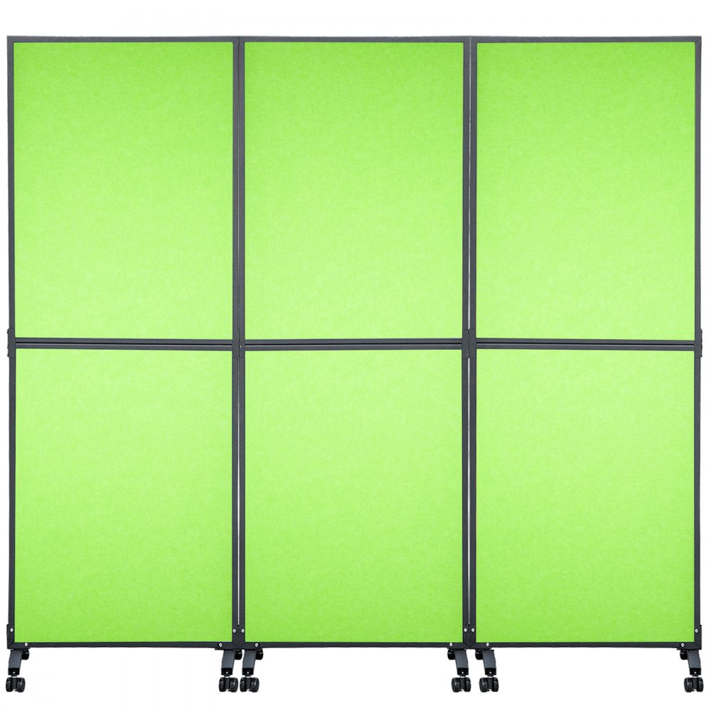 VEVOR Biombos Acústicos 183x168 cm Divisores de Habitación Acústica 34,3 cm Paneles Acústicos Separadores Verde Turquesa Panel Acústico Divisor 23kg de Fibra de Poliéster y Acero 45 para Oficina