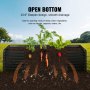 Cama de jardín VEVOR con diseño más profundo para un mejor drenaje, ideal para cultivar zanahorias y otras verduras.