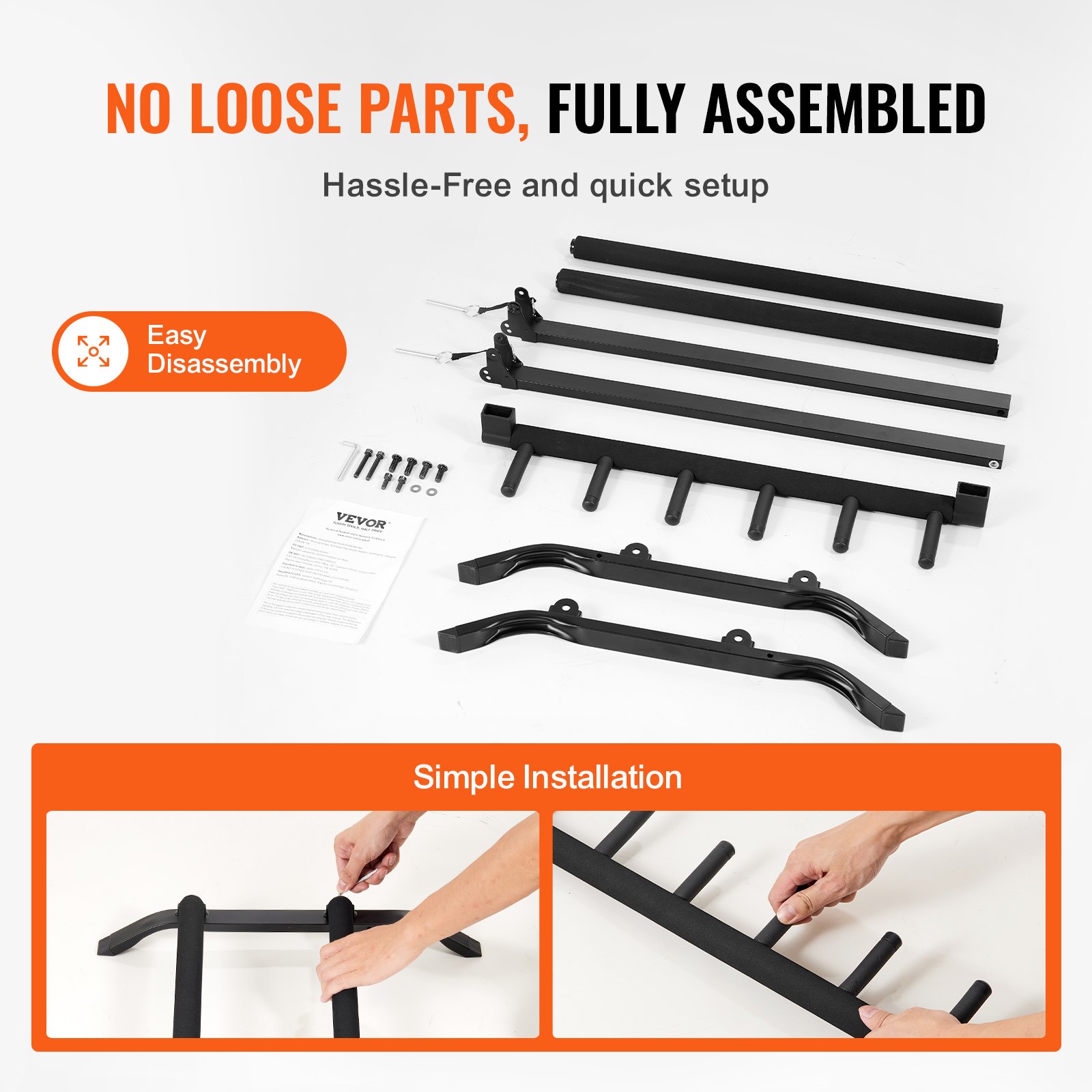 VEVOR Soporte para guitarra de 5 espacios, con capacidad para 5 guitarras, estante plegable para exhibición de múltiples guitarras de pie con base antideslizante, pasador de seguridad, protección de espuma de alta densidad, para guitarra, bajo eléctrico acústico