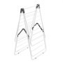 VEVOR Tendedero Plegable 2 Niveles con Pinzas para Calcetines Tendedero de Ropa 1470 mm de Tendido 31 Barras de Secado Tubos de Hierro y Plástico PP Altura Ajustable para Exterior, Interior, Blanco