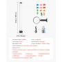 VEVOR Lámpara Sensorial de Burbujas, Tubo de Burbujas de 1,2 m Lámpara Sensorial para Acuario con 10 Peces Flotantes, 16 Efectos de Color y Control Remoto para Sala de Estar, Decoración del Hogar