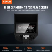 VEVOR Teleprompter de Suelo 33,02 cm con Control Remoto para Grabación de Video