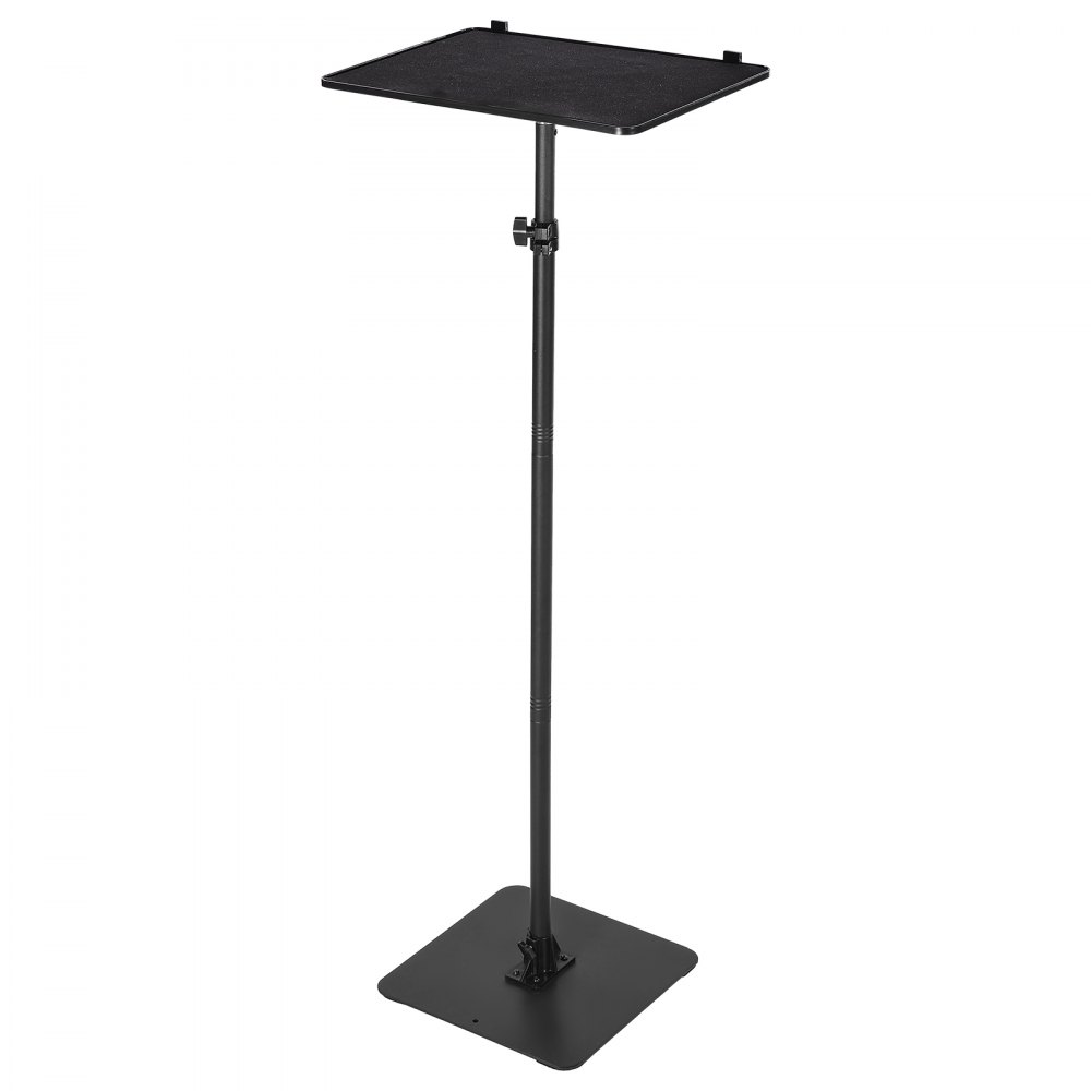 VEVOR Soporte Proyector Suelo Portátil, Altura Ajustable desde 720 a 1570 mm, 360° Rotación, Carga 5 kg, Compatible con Portátiles y Micrófonos para Reuniones Casa Oficina Cine al Aire Libre Escenario