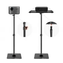 VEVOR Soporte para Proyector con Ruedas Soporte de Suelo Altura de 770-1610 mm