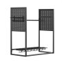 VEVOR Gun Rack, Floor Standing, Indoor Heavy Duty Steel Rifle Shotgun Rack Stand, Freestanding Gun Display Storage with Magazine Holder, Holds up to 9 Rifles and 4 Pistols, for Home Garage Storage