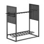 VEVOR Gun Rack, Floor Standing, Indoor Heavy Duty Steel Rifle Shotgun Rack Stand, Freestanding Gun Display Storage with Magazine Holder, Holds up to 9 Rifles and 4 Pistols, for Home Garage Storage