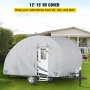 VEVOR Cubierta para Remolque de Caravana 458 x 214 x 229 cm Cubierta Impermeable Cubierta de Remolque 12-15 pies Cubierta Funda Protectora Universal para Caravanas Remolque de Cabezal de Caravana