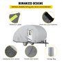 VEVOR Cubierta para Remolque de Caravana 458 x 214 x 229 cm Cubierta Impermeable Cubierta de Remolque 12-15 pies Cubierta Funda Protectora Universal para Caravanas Remolque de Cabezal de Caravana