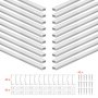 VEVOR 20-Pack 3.3 ft/1M U Shape LED Aluminum Channel, with Milky Cover, End Caps and Mounting Clips, Aluminum Profile for LED Strip Light Installations, Easy Installation, for Under Cabinet Counter