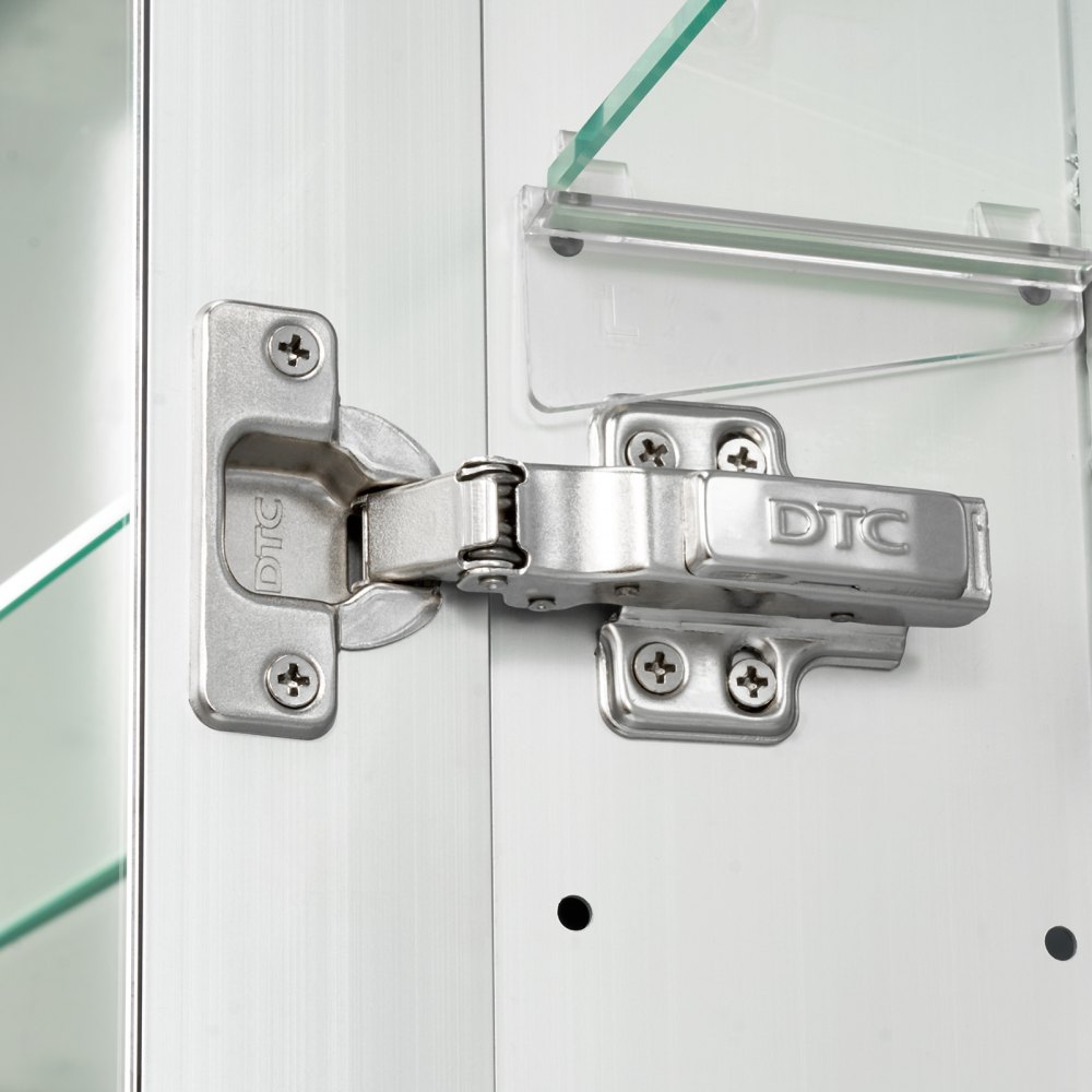 VEVOR Armario de Baño con Espejo y Luz 60 x 13 x 80 cm Montaje en Pared con LED Regulable en 3 Colores, Espejo de Cristal Templado, Función de Memoria, Estantes Ajustables, con Enchufes y USB