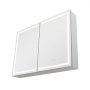 VEVOR Armario de Baño con Espejo y Luz 60 x 13 x 80 cm Montaje en Pared con LED Regulable en 3 Colores, Espejo de Cristal Templado, Función de Memoria, Estantes Ajustables, con Enchufes y USB
