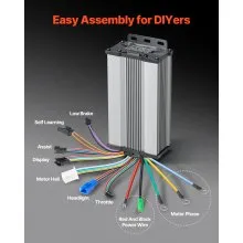 VEVOR Kit de Conversión de Bicicleta Eléctrica 1000 W 420 RPM 650 x 650 x 190 mm