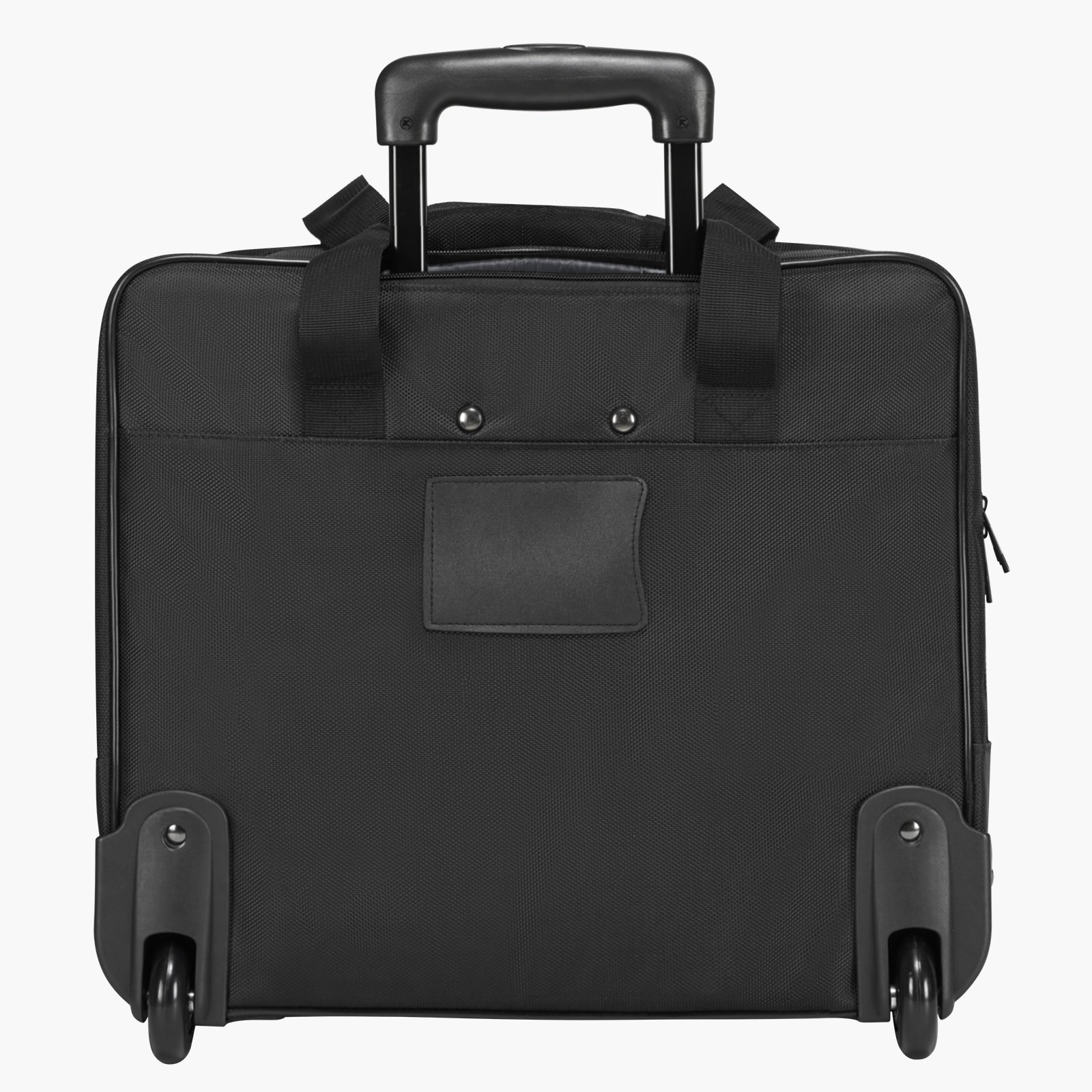 VEVOR Laptop Trolley 43x21x41 cm, suitable for laptops up to 39.6 cm (15.6 inches), briefcase, notebook trolley with telescopic handle, notebook bag, laptop bag for work, travel, office (Black)