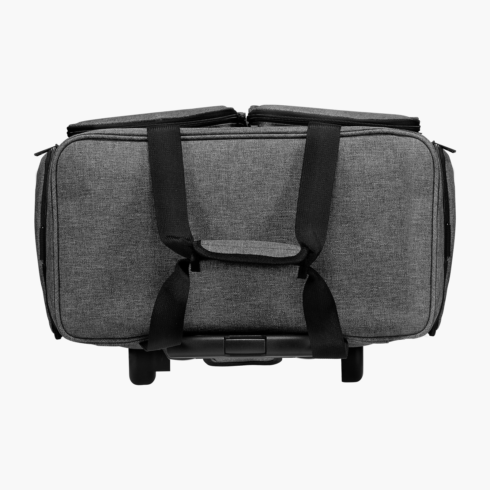 VEVOR Bolso con Ruedas y Asa para Ordenador Portátil de 15,6 Pulgadas (39,6 cm), Gris