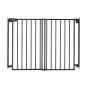 VEVOR Barrera de Seguridad para Niños, Ancho Ajustable de 720 - 1085 mm, Alto de 920 mm, Puertas de Seguridad para Gatos y Perros, Doble Bloqueo y Cierre Automático, para Escaleras Dormitorio, Negro