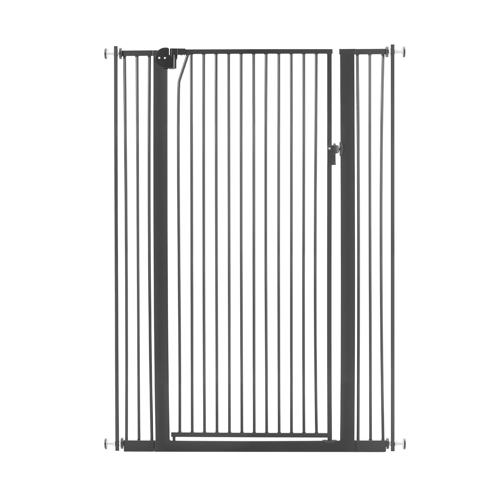 VEVOR Barrera de Seguridad para Niños, Ajustable de 740 - 1050 mm, Alto Extra de 1420 mm, Puerta de Seguridad para Perros y Gatos, con Kit de Montaje a Presión, para Dormitorio Hogar Salón, Negro