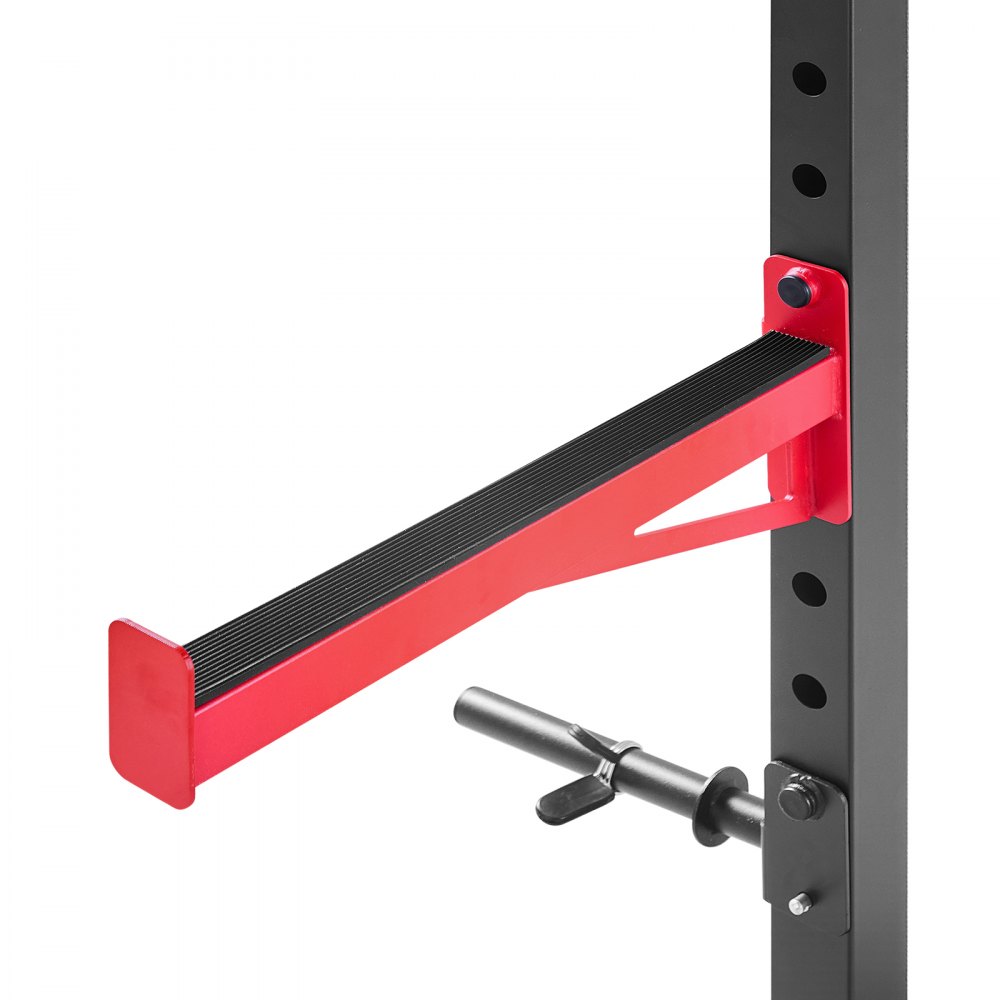 VEVOR Jaula de Potencia Multifuncional Versátil, para Sentadillas en Casa, con Ancho Ajustable, 6 Clavijas para Bandas, Accesorio para Minas Terrestres y Barras de Seguridad, 1060 x 1760 x 2120 mm