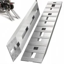 VEVOR Rampas de Carga de Aluminio, Carga 2722 kg, Rampa de Acceso con Extremo de Gancho de Cola de Castor, Riel de Carga para Motocicleta, Tractor, ATV, camión, cortacésped, 152x30,5 cm, 2 Piezas