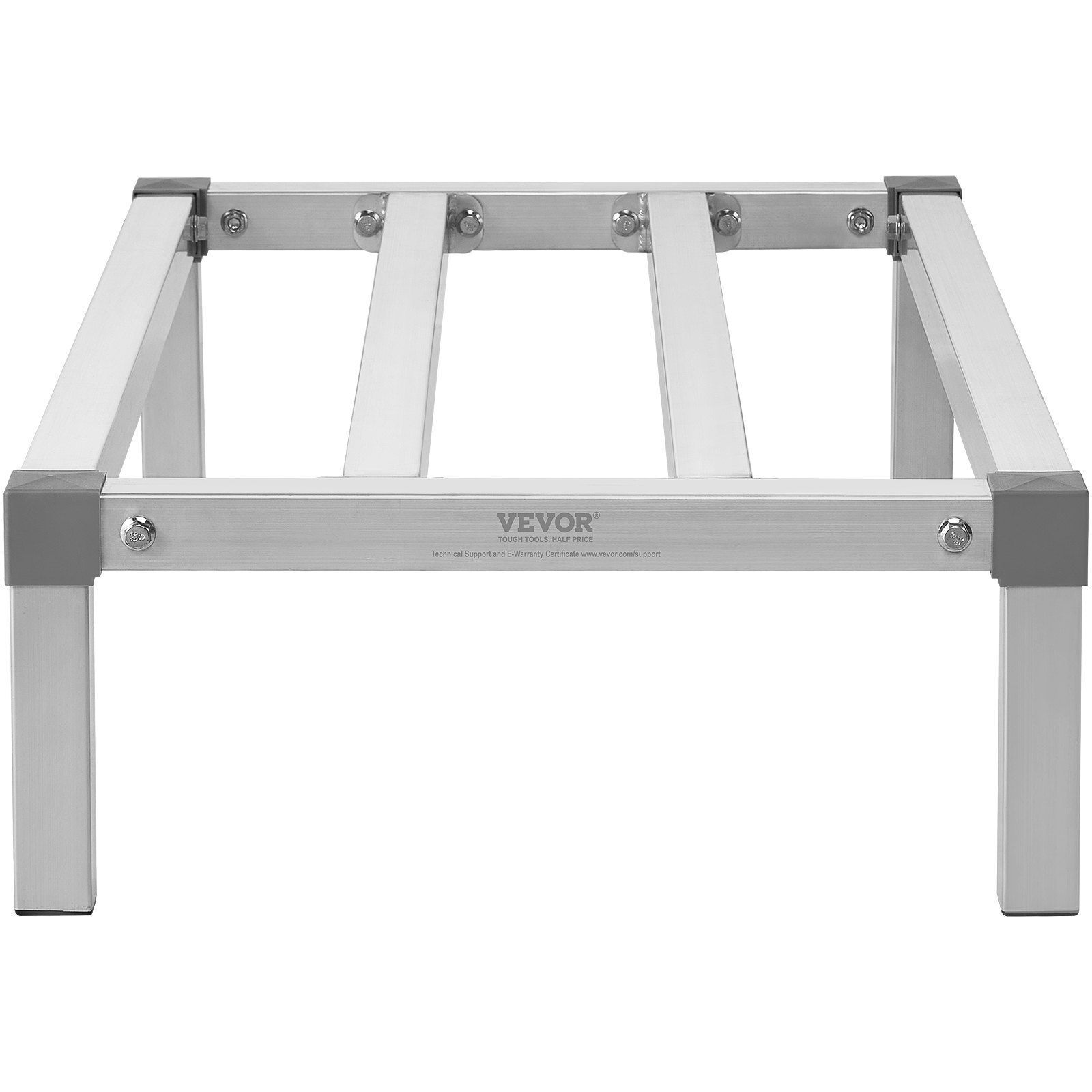 VEVOR Estante de Estiba de Aluminio 91,4x50,8x20,3 cm Estante de Almacenamiento Comercial Carga de 454 kg Fácil Montaje para Almacenamiento de Alimentos en Suelo, en Restaurantes, Cocinas, Garajes