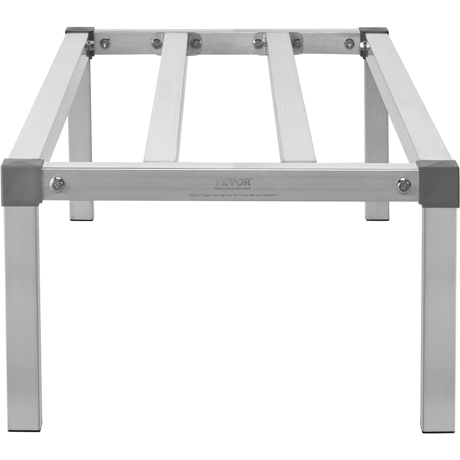 VEVOR Estante de Estiba de Aluminio 121,9x50,8x30,5 mm Estante de Almacenamiento Comercial Carga de 454 kg Fácil Montaje para Almacenamiento de Alimentos en Suelo, en Restaurantes, Cocinas, Garajes