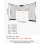 VEVOR Red de Hockey con Cobertura Extendida 366 x 213,4 cm (SOLO LA RED), Duradera, Equipo de Entrenamiento Ligero y Portátil, Varillas de Soporte de Fibra de Vidrio, Para Jóvenes, Adultos, Jardín