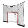 VEVOR Juego de Portería de Hockey con Red de Protección y Cobertura Extendida, 366 x 213,4 x 67 cm, Ligero y Portátil, Juego Completo de Accesorios de Entrenamiento, Para Jóvenes, Adultos, Jardín