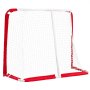 VEVOR Portería de Hockey Callejero con Red de Hockey 142 x 113 x 60 cm, Portátil y Ligera, Marco Reforzado con Tubo 1,1 mm, Para Entrenamiento y Partidos Diarios, Duradera para Interior y Exterior
