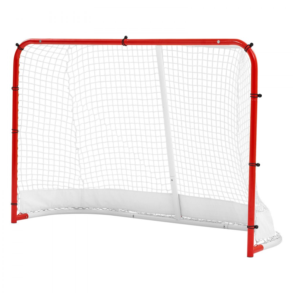 VEVOR Portería de Hockey Callejero con Red de Hockey 183 x 122 x 67 cm, Portátil y Ligera, Marco Reforzado con Tubo 1,1 mm, para Entrenamiento y Partidos Diarios, Duradera para Patio Trasero, Parque