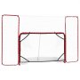 VEVOR Juego de Portería de Hockey Callejero Red de Protección y Objetivos, 307 x 183 cm, Portátil y Ligera, Marco Reforzado, Para Entrenamiento y Partidos Diarios, Duradera para Interior y Exterior