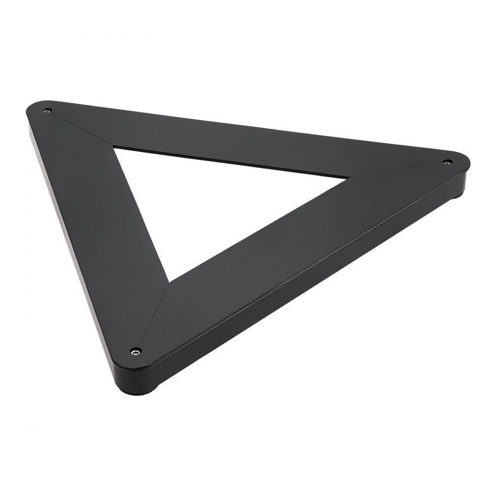 VEVOR Entrenador de Hockey Triangular de Metal Equipo Portátil 64,3 cm, Reboteador Multiángulo de Alta Resistencia, Para Dentro y Fuera del Hielo, Para Mejorar Control del Disco y el Tiro, Negro