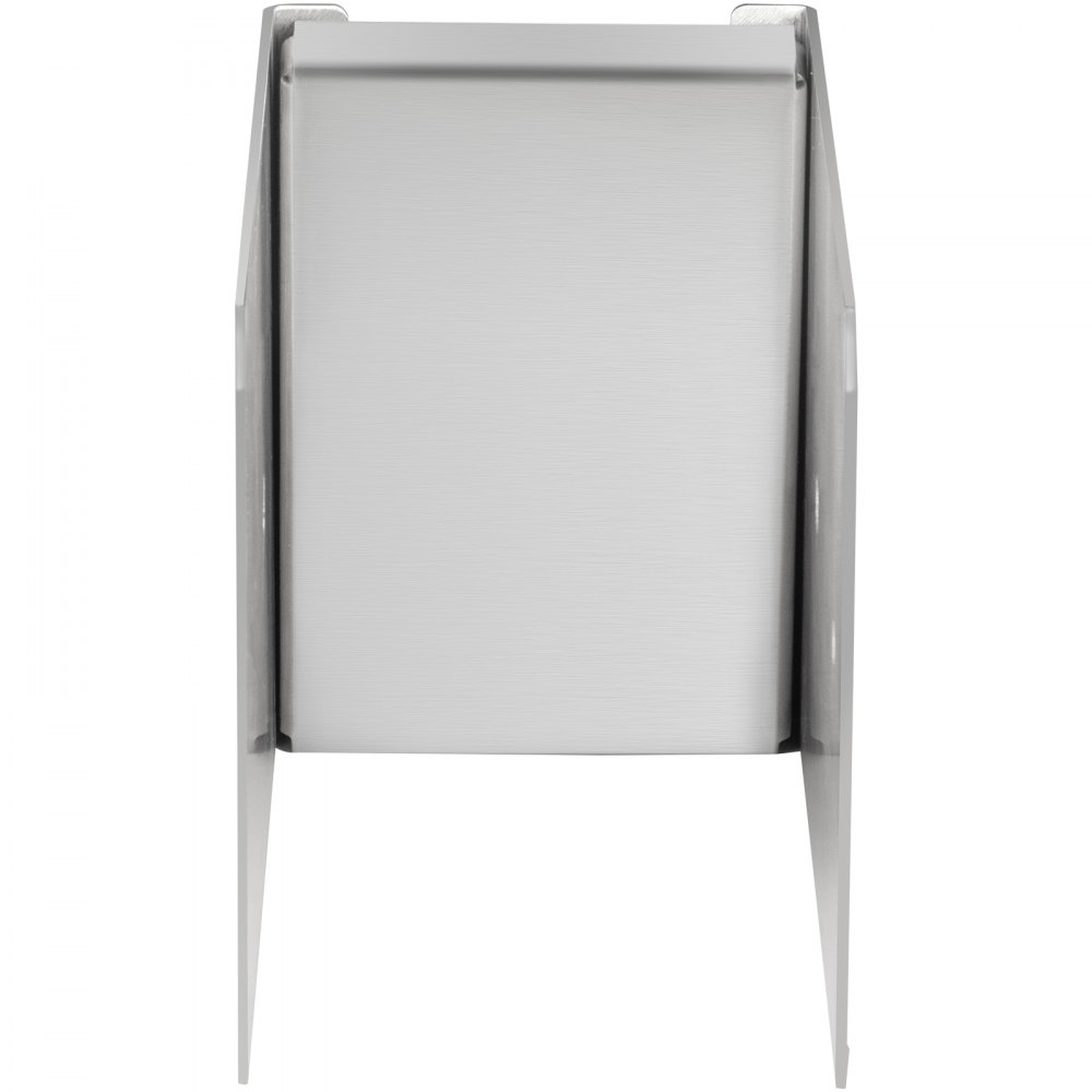 Vevor 3 X Base Para Postes Cuadrados 9,5x8x14,5 Cm Soporte Sujeta Postes Plata