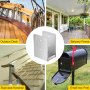 Vevor 3 X Base Para Postes Cuadrados 9,5x8x14,5 Cm Soporte Sujeta Postes Plata