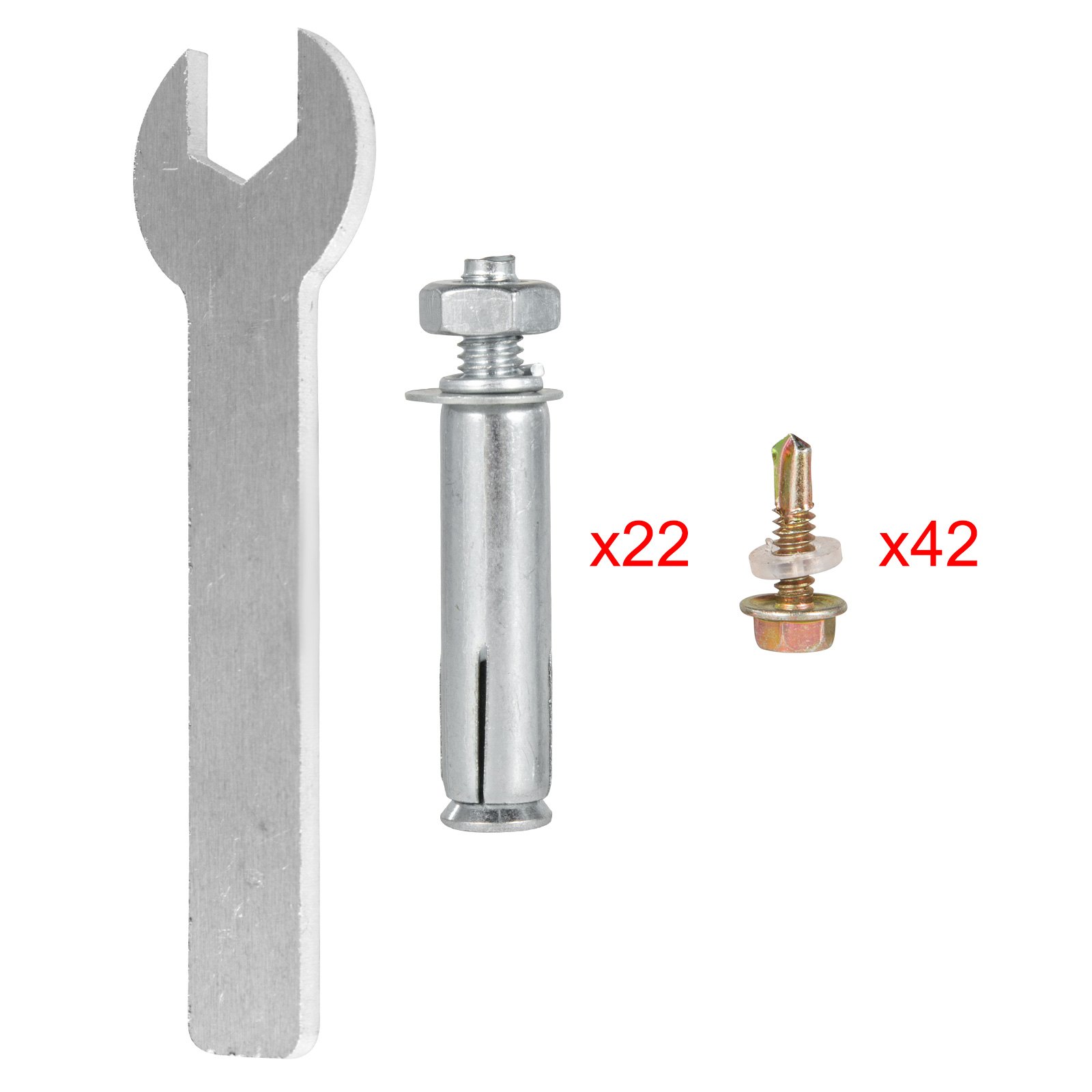 VEVOR Base para Postes Cuadrados de 16,4 x 9,6 x 14cm Anclaje Poste con Diámetro Interno 8,9 x 8,9cm Soporte para Postes de Madera Cuadrada Anclajes