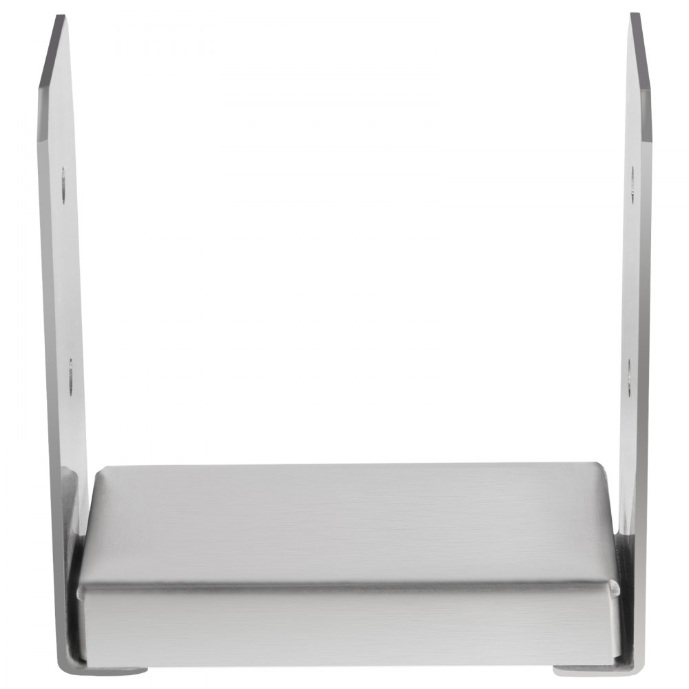 Base de poste separador VEVOR de acero inoxidable con orificios de montaje para postes seguros.