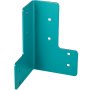 VEVOR Workbench Corner Brackets, 5mm Thick Steel Shop Table Bracket Kit, 8 PCs Workbench Bracket Kit, Right Angle Shop Table Corner Brackets with Hardware Kit, Joint Fastener for Desk Edge, Family DIY
