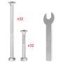 VEVOR Soporte de Esquina 90 Grados Soporte de Ángulo de Acero Inoxidable en Forma de L 8 Piezas, Escuadra Metálica de Ángulo Escuadras para Madera Escuadras de Acero Inoxidable Corner Brace Blanco